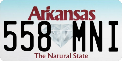 AR license plate 558MNI