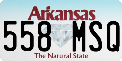 AR license plate 558MSQ