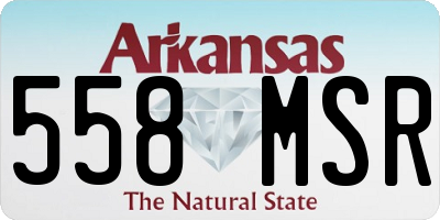 AR license plate 558MSR