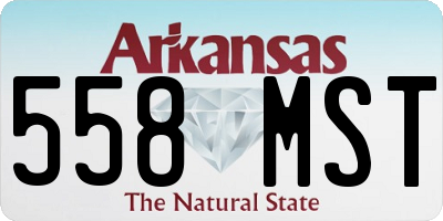 AR license plate 558MST