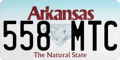 AR license plate 558MTC