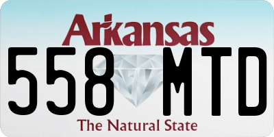 AR license plate 558MTD