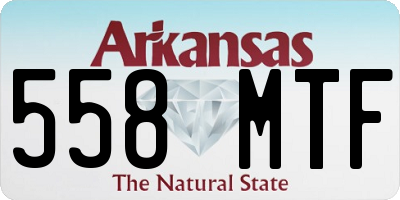 AR license plate 558MTF