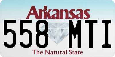 AR license plate 558MTI
