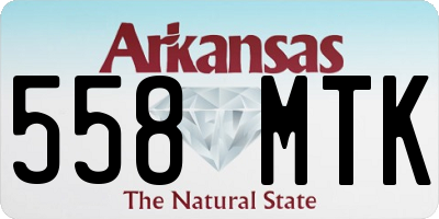 AR license plate 558MTK