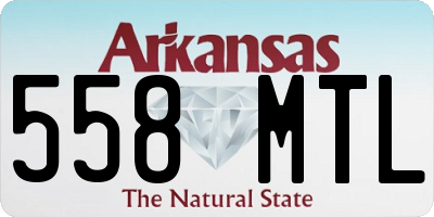 AR license plate 558MTL