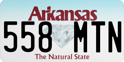AR license plate 558MTN