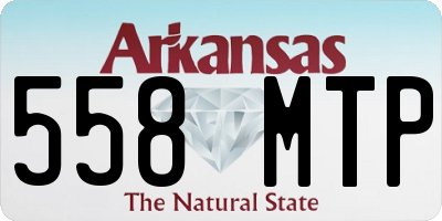 AR license plate 558MTP