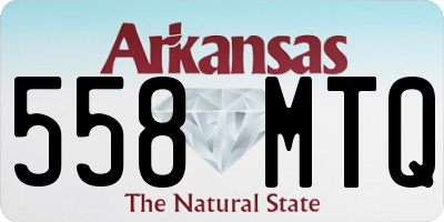 AR license plate 558MTQ