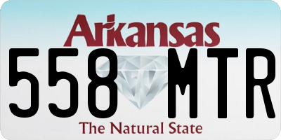 AR license plate 558MTR