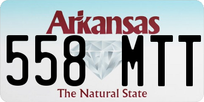 AR license plate 558MTT