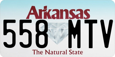 AR license plate 558MTV