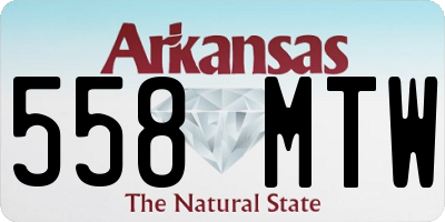 AR license plate 558MTW