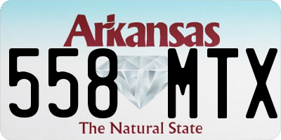 AR license plate 558MTX