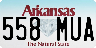 AR license plate 558MUA