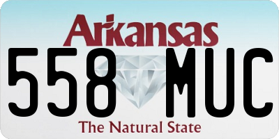 AR license plate 558MUC