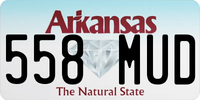 AR license plate 558MUD