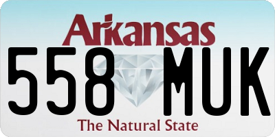 AR license plate 558MUK
