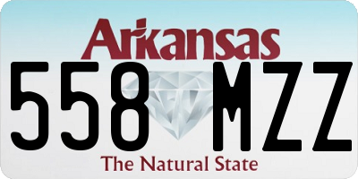 AR license plate 558MZZ