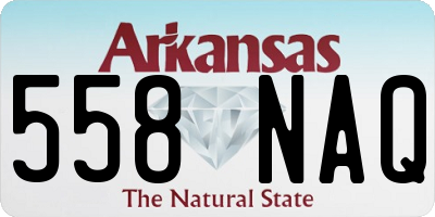 AR license plate 558NAQ