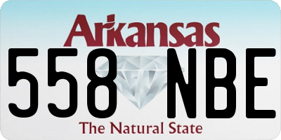 AR license plate 558NBE