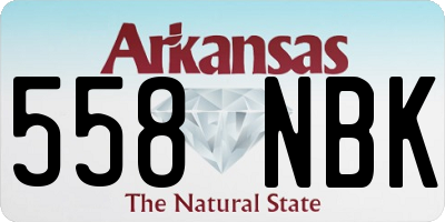AR license plate 558NBK