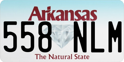 AR license plate 558NLM
