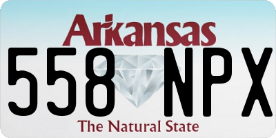 AR license plate 558NPX