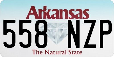 AR license plate 558NZP