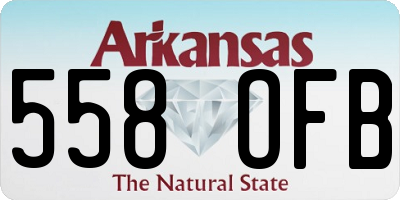 AR license plate 558OFB