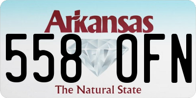 AR license plate 558OFN