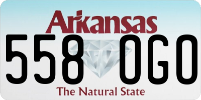 AR license plate 558OGO