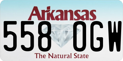 AR license plate 558OGW