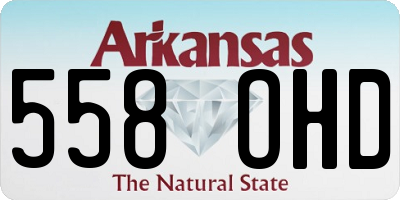 AR license plate 558OHD