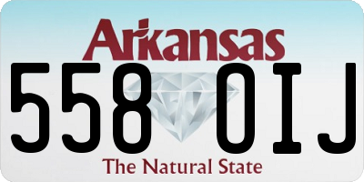 AR license plate 558OIJ