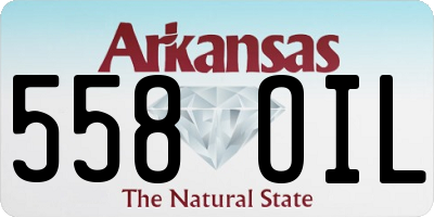 AR license plate 558OIL