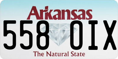AR license plate 558OIX