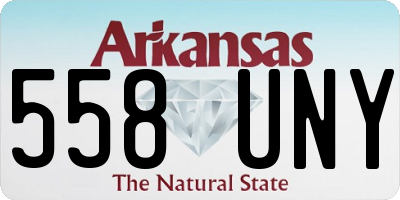AR license plate 558UNY