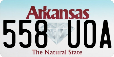 AR license plate 558UOA