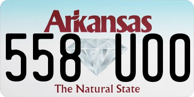 AR license plate 558UOO