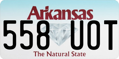 AR license plate 558UOT