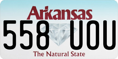 AR license plate 558UOU