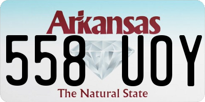 AR license plate 558UOY