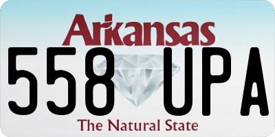 AR license plate 558UPA