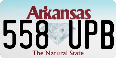 AR license plate 558UPB