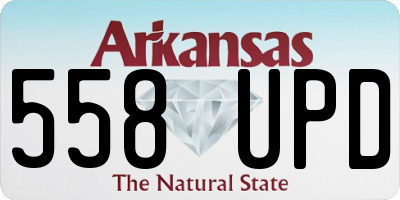 AR license plate 558UPD