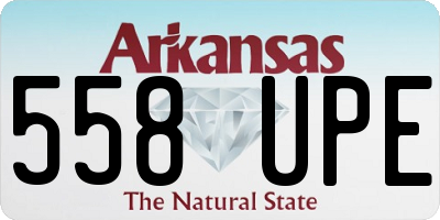 AR license plate 558UPE