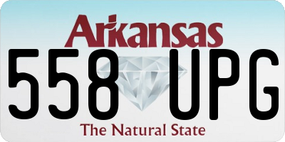 AR license plate 558UPG