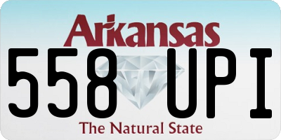 AR license plate 558UPI