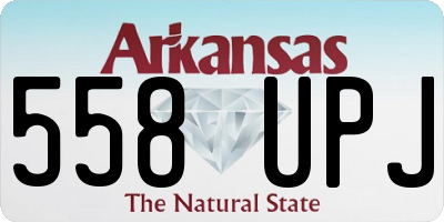 AR license plate 558UPJ